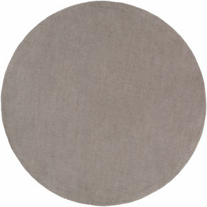 Brockton Solid Gray Wool Rug