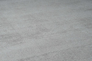 Brockton Solid Gray Wool Rug