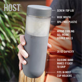 Freeze™ bottle in gray by host®