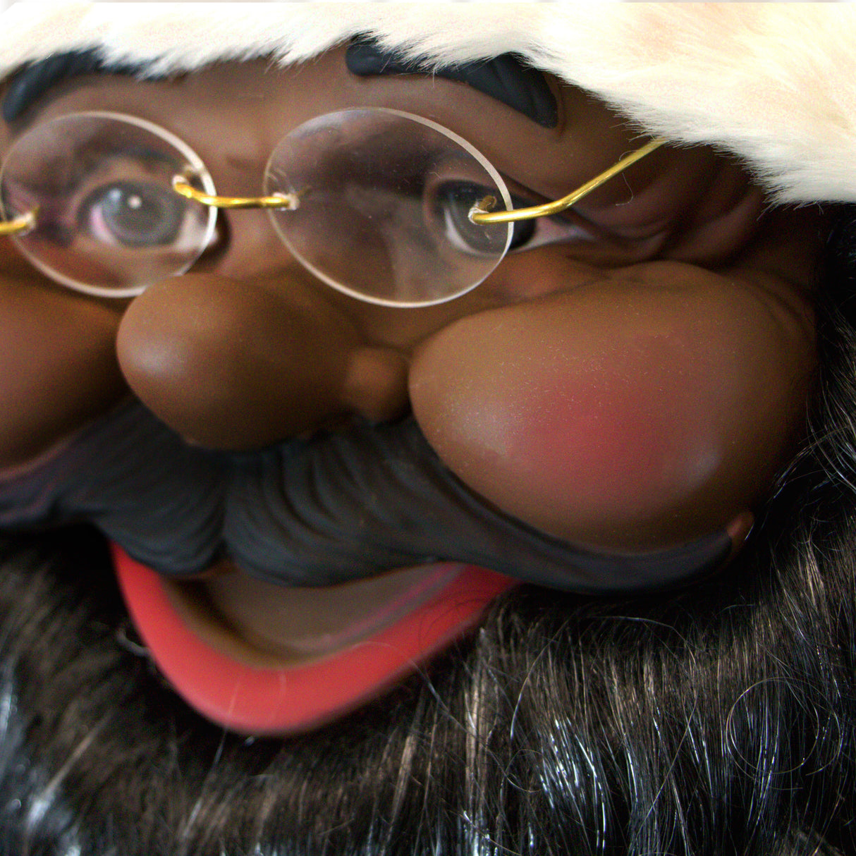 3-Ft. African American Santa Animatronic with Prelit Christmas Tree
