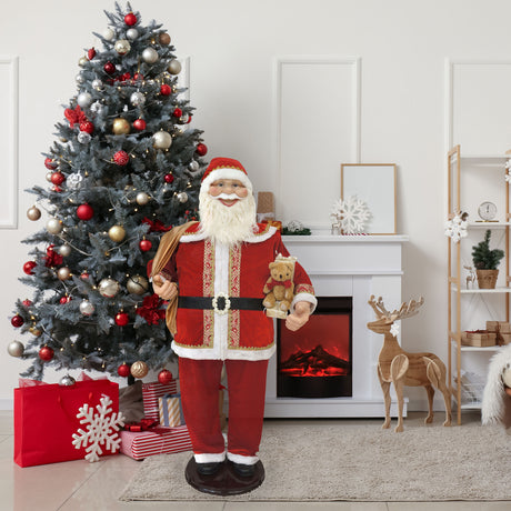 58-in.-Dancing-Santa-Claus-Animatronic-with-Gift-Sack-and-Teddy-Bear-Christmas