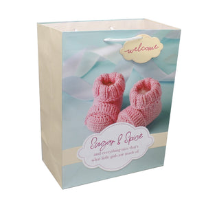 Sugar and Spice Baby Girl Gift Bag