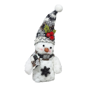 Charming Plush Snowman Ornament -