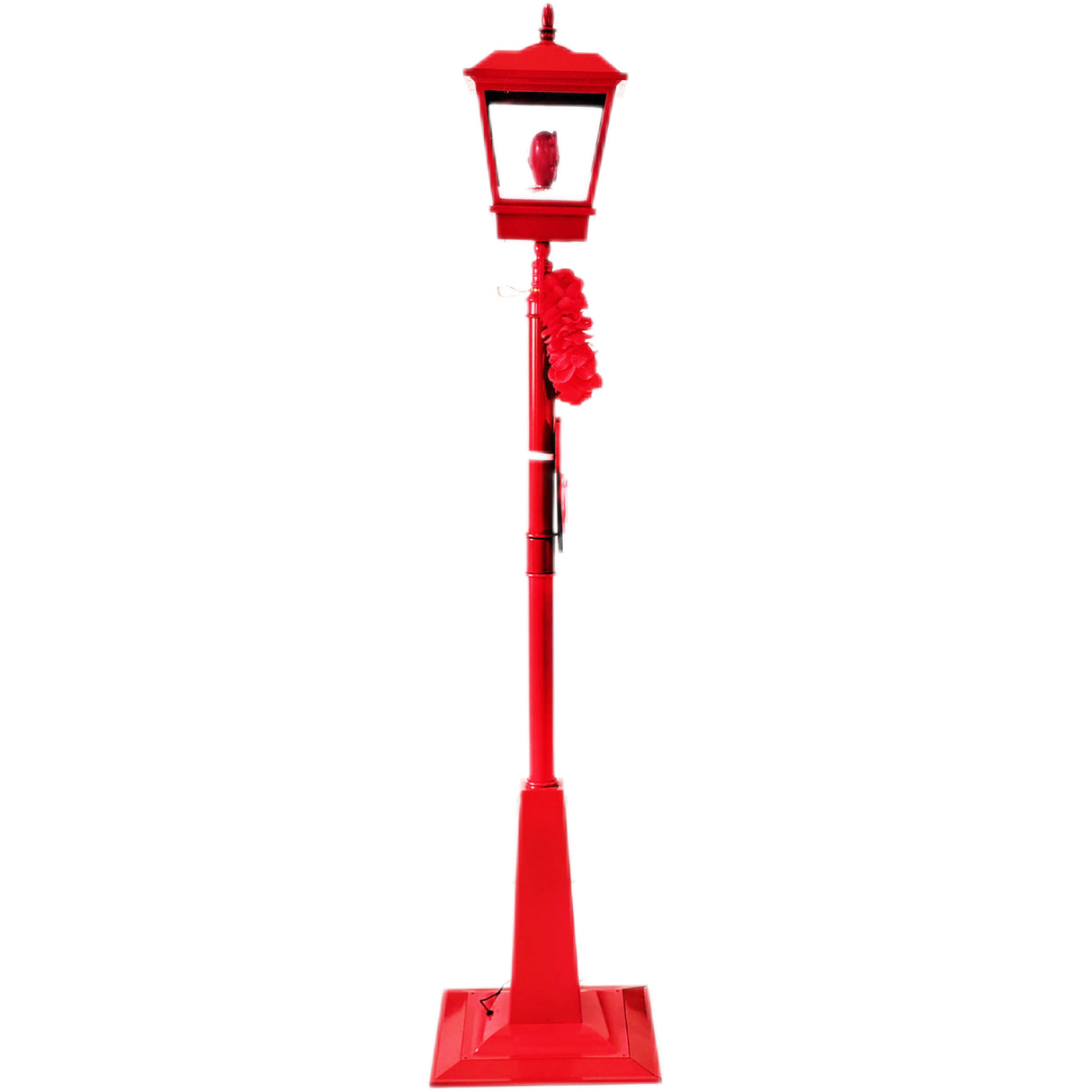 70-In. Musical Snowy Valentine's Day Street Lamp Lantern