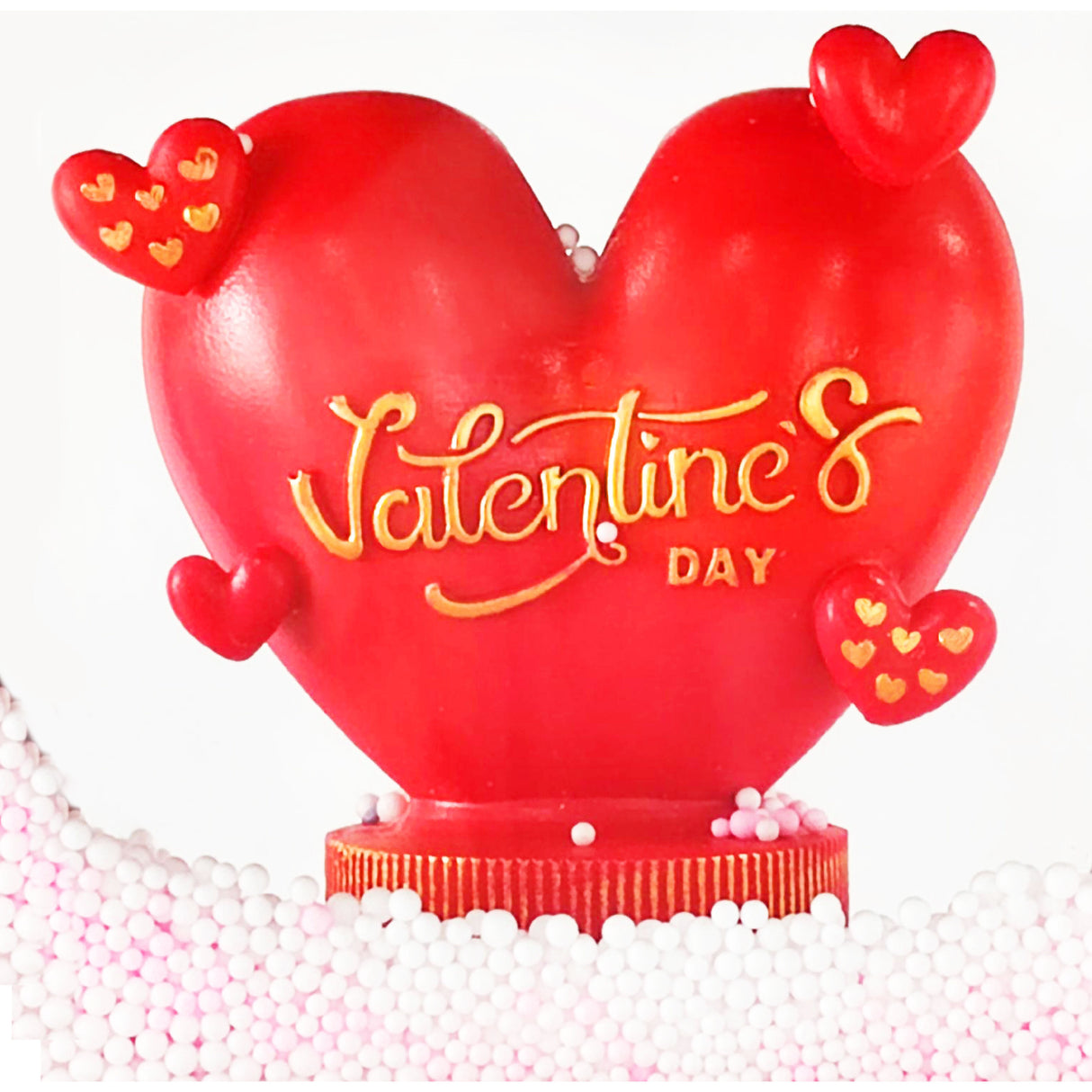 70-In. Musical Snowy Valentine's Day Street Lamp Lantern