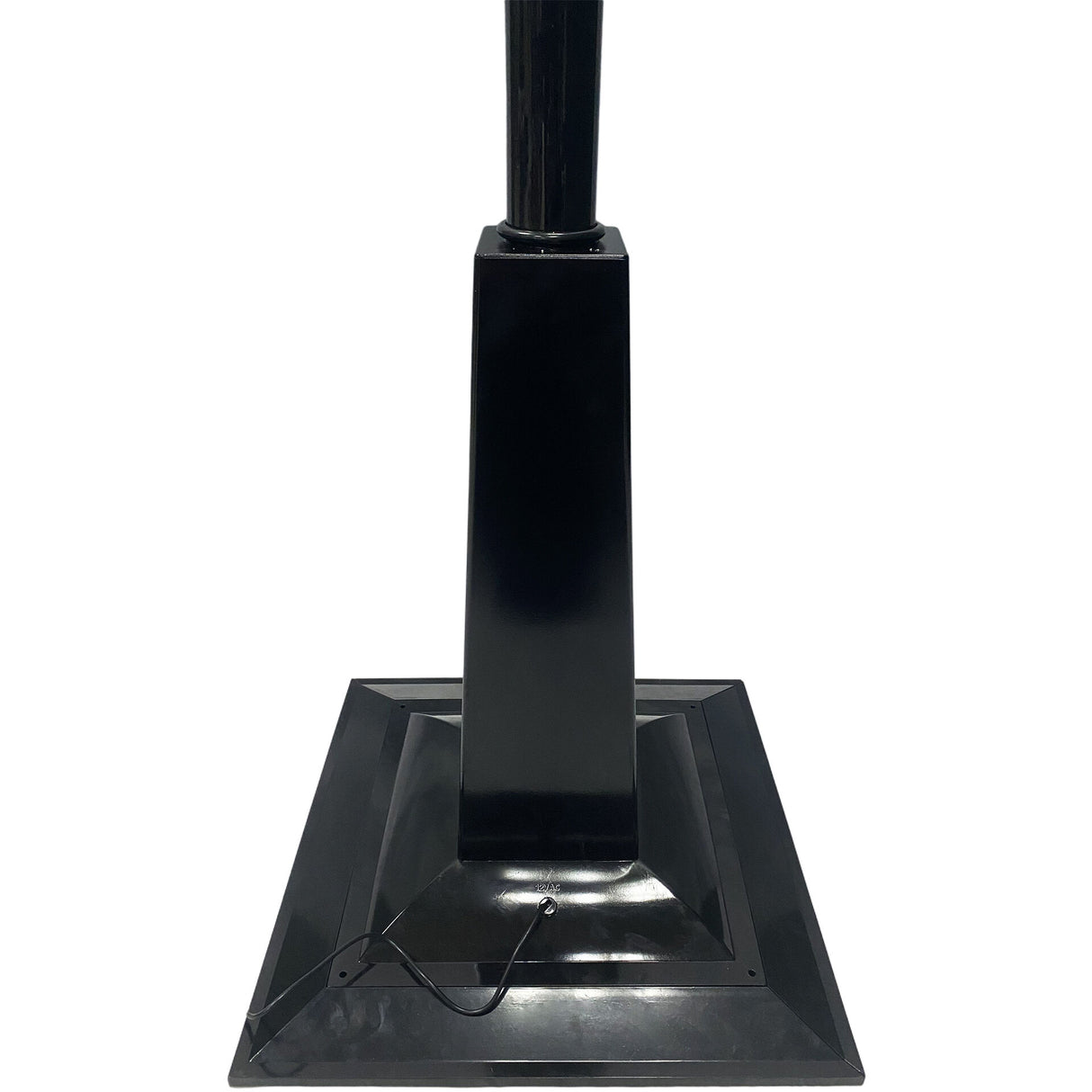 71-in. Musical Snowy Christmas Street Lamp in Black