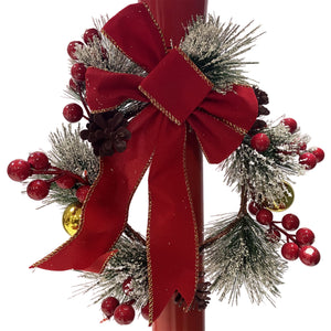 Fraser Hill Farm 71-in Musical Snowy Christmas Lantern in Red