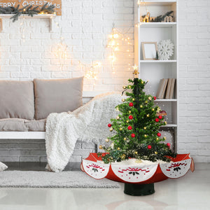 29-in. Musical Prelit Snowing Tree with Red Umbrella Base