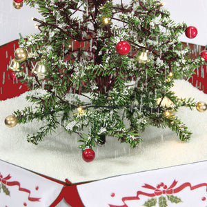 29-in. Musical Prelit Snowing Tree with Red Umbrella Base