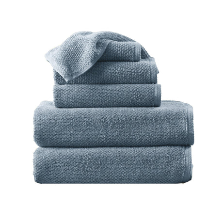 Cotton textured bath towel set - acacia collection