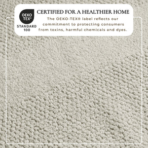 100% Cotton Woven Texture Bath Towel Set - Marbella Collection