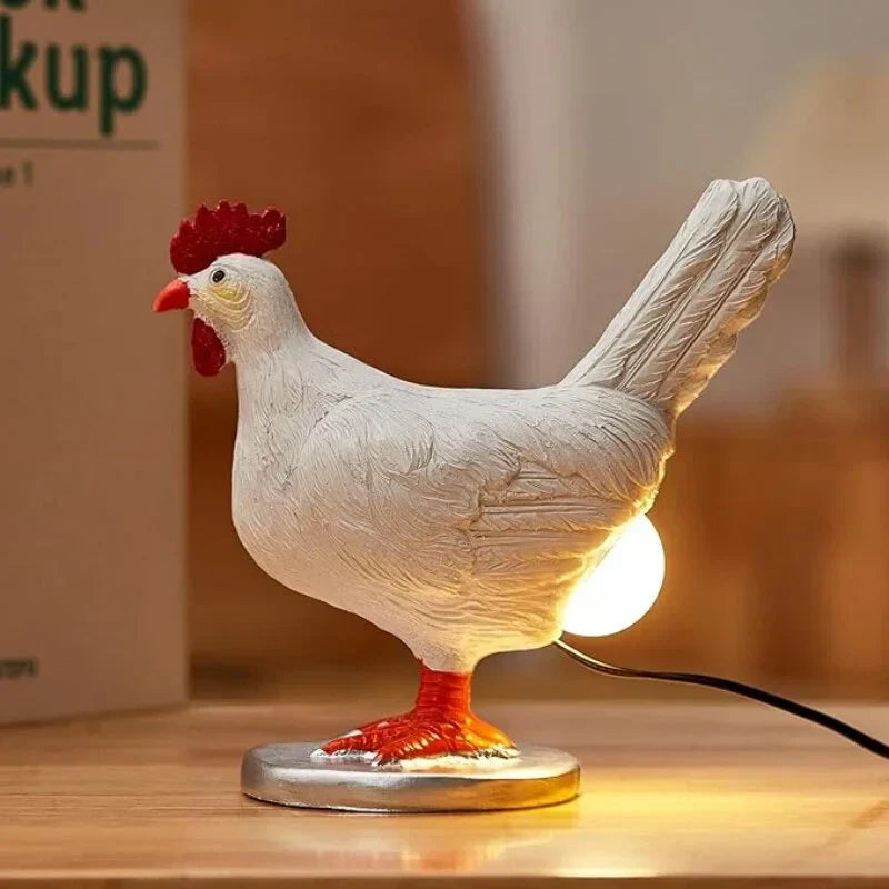 Chicken Table Lamp LED Novelty Night Light Easter Decorative Lamp