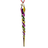 Rainbow Twister Glass Icicle -