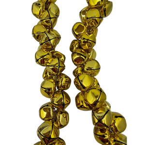 70 Inch Metal Jingle Bell Garland - Gold