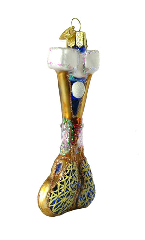 Lacrosse Set Glass Ornament