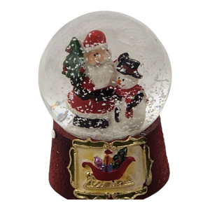 Charming Santa and Snowman 45mm Water Globe