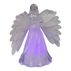 Lighted Acrylic Angel - Harp