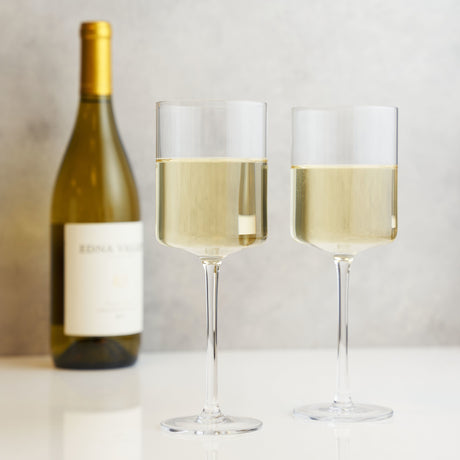 Laurel-crystal-white-wine-glasses-viski®-Wine-Glasses
