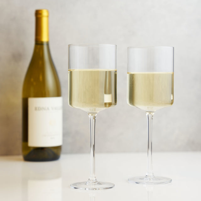 Laurel-crystal-white-wine-glasses-viski®-Wine-Glasses