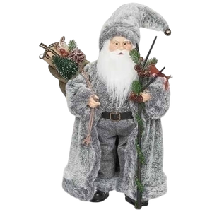 Winter Woodland Santa Figurine – 19 Inch
