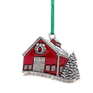 A Good Night Ornament – Vermont Barn Holiday Scene