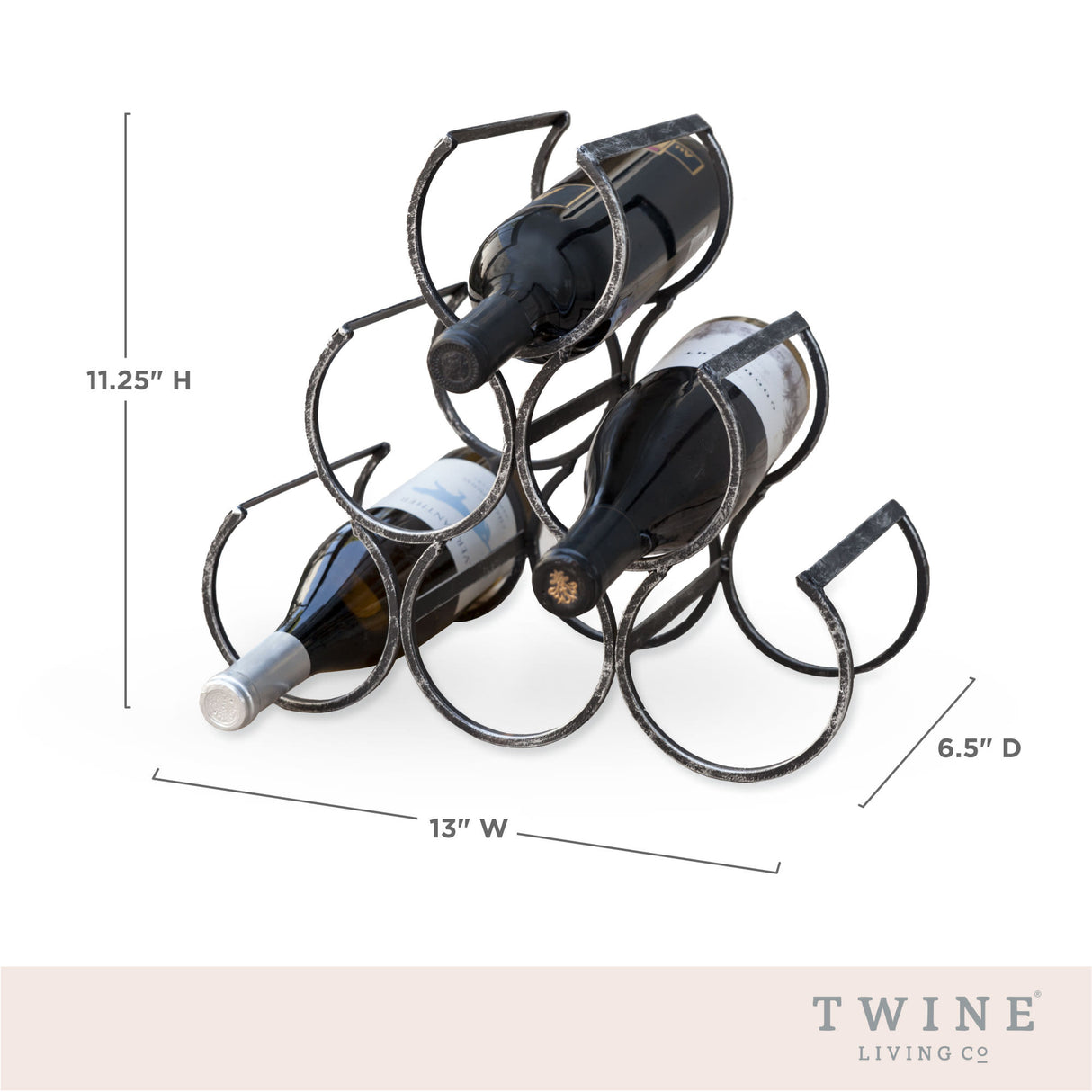 Wine shrine metal bottle holder by twine®
