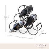 Wine shrine metal bottle holder by twine®