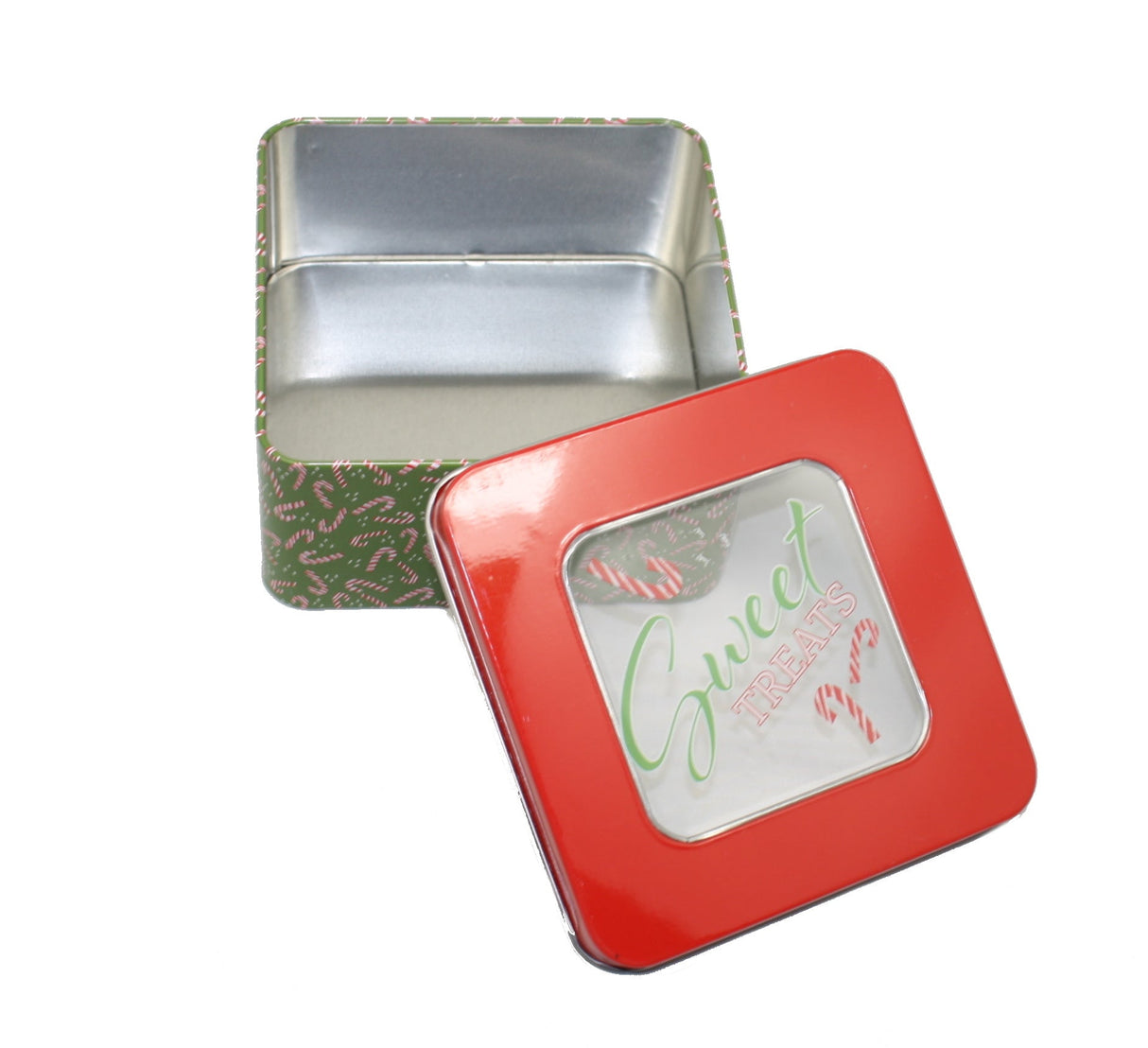 Cookie Tin with Window Lid - Sweet Treats