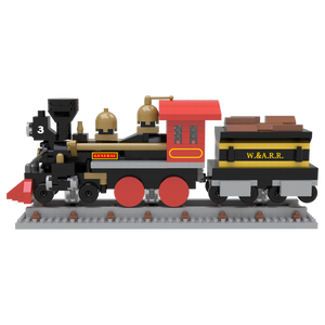 Mini Building Blocks - 4-4-0 Steam Locomotive
