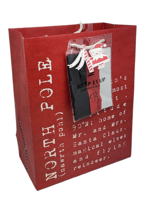 Large Gift Bag With Tissue - North Pole