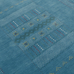 Gabbeh Design Hand Loomed Wool Area Rug