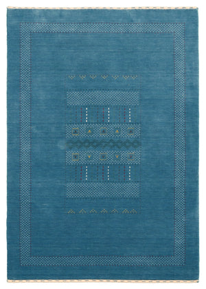 Gabbeh Design Hand Loomed Wool Area Rug