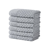 Cotton diamond waffle weave bath towel set - grayson collection
