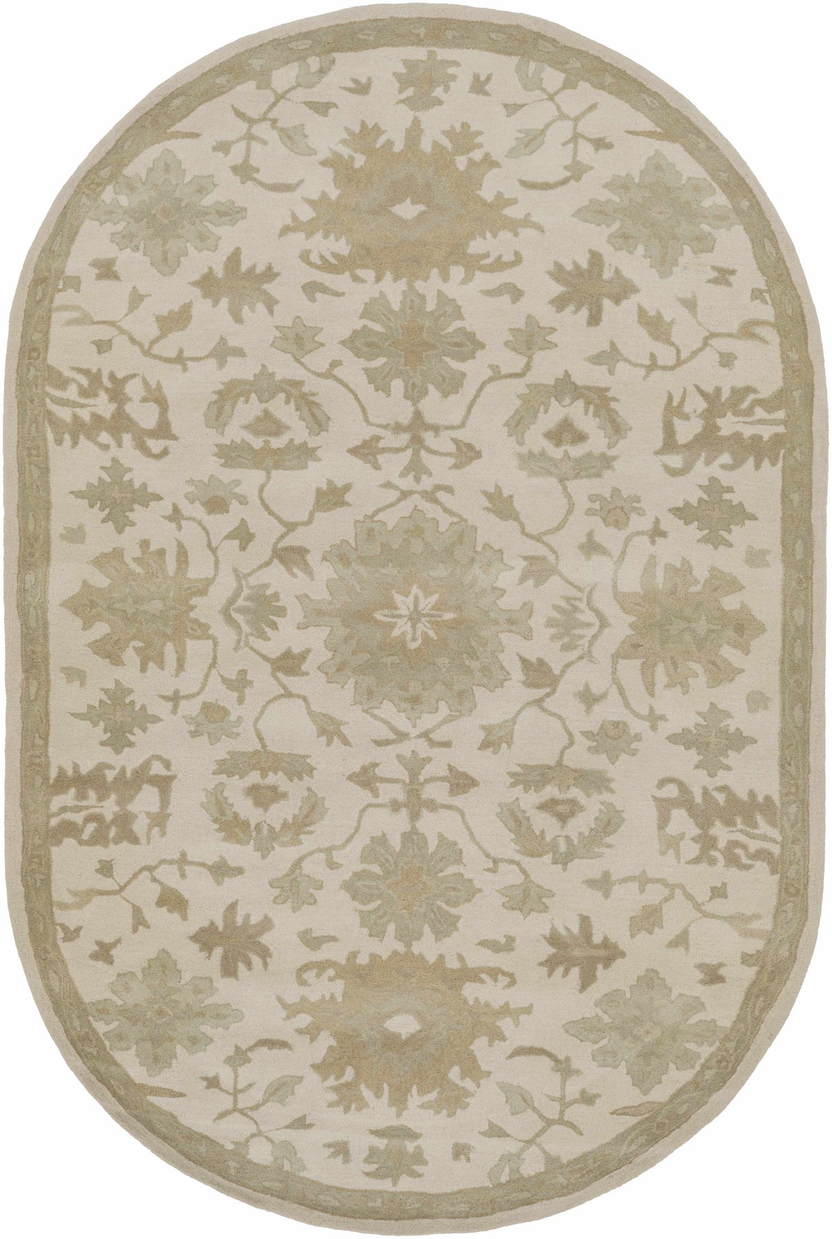 Hazen 1197 Hand Tufted Light Beige Wool Rug