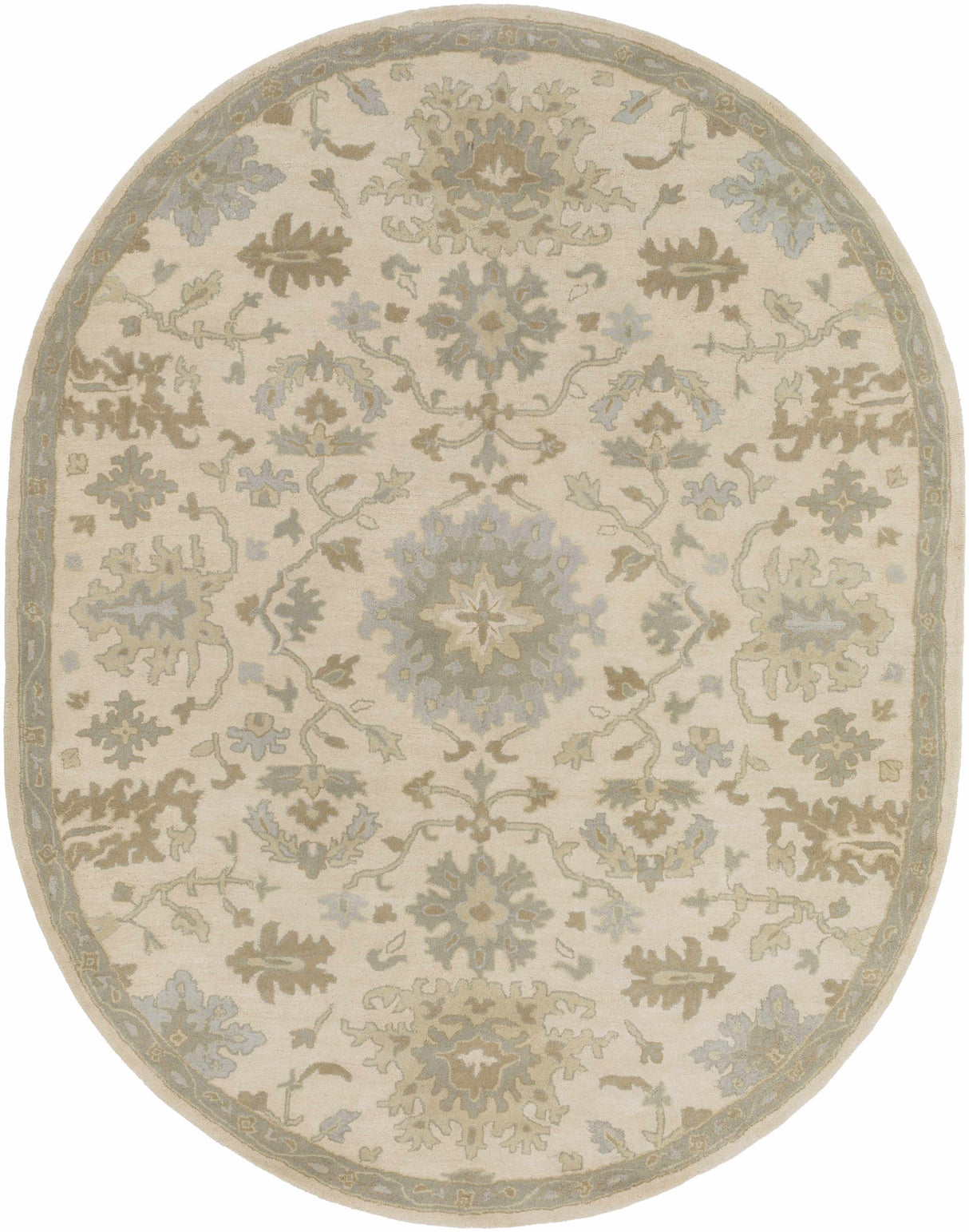 Hazen 1197 Hand Tufted Light Beige Wool Rug