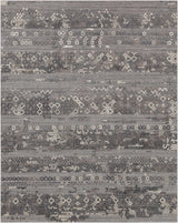 Galchutt Embossed Gray Premium Viscose&Wool Rug - Clearance