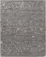Galchutt Embossed Gray Premium Viscose&Wool Rug - Clearance