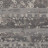 Galchutt Embossed Gray Premium Viscose&Wool Rug - Clearance
