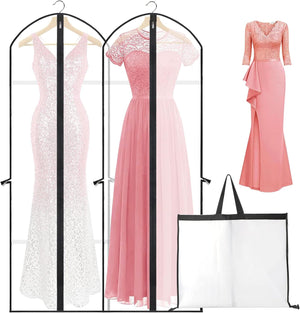 4-Pack Extra Long Garment Bags 180cm Dress Cover