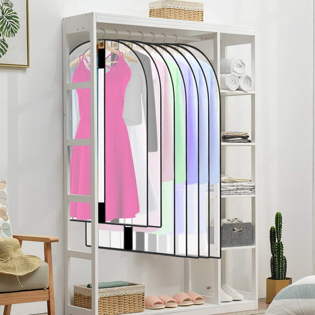 4-Pack Extra Long Garment Bags 180cm Dress Cover