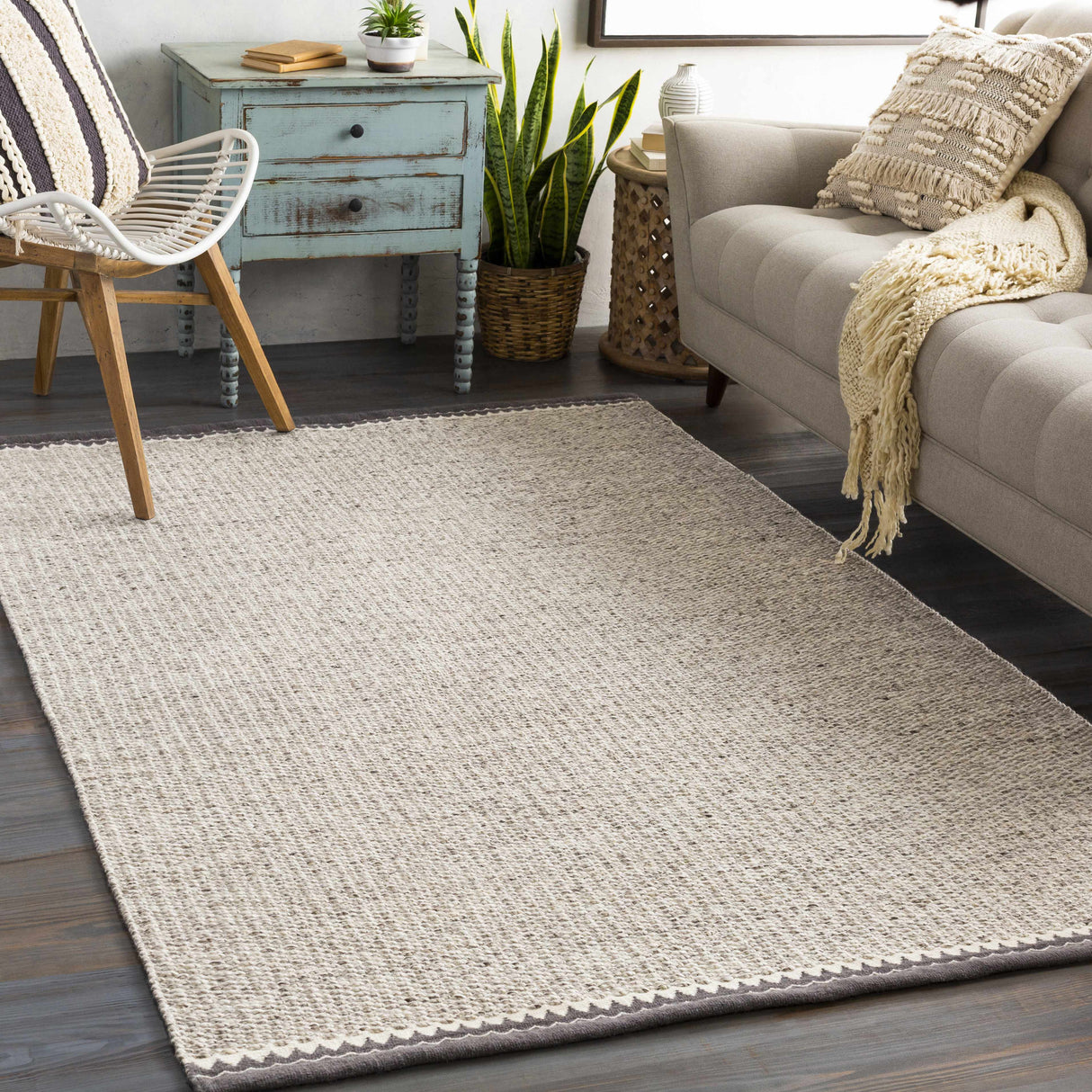 Gateway Neutral Wool Rug - 2x3 Clearance