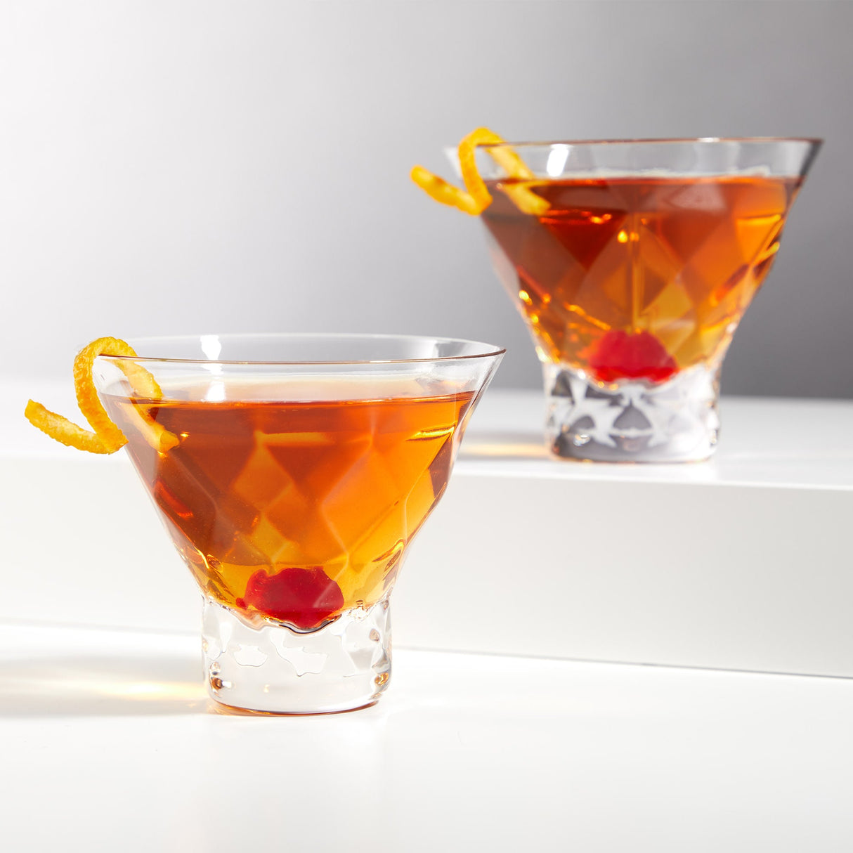 Gem Crystal Martini Glasses by Viski® - Tuesday Morning - Cocktail Glasses