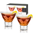 Gem Crystal Martini Glasses by Viski® - Tuesday Morning - Cocktail Glasses
