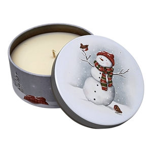 Snowman Sugar Cookie Candle - Warm Holiday Fragrance