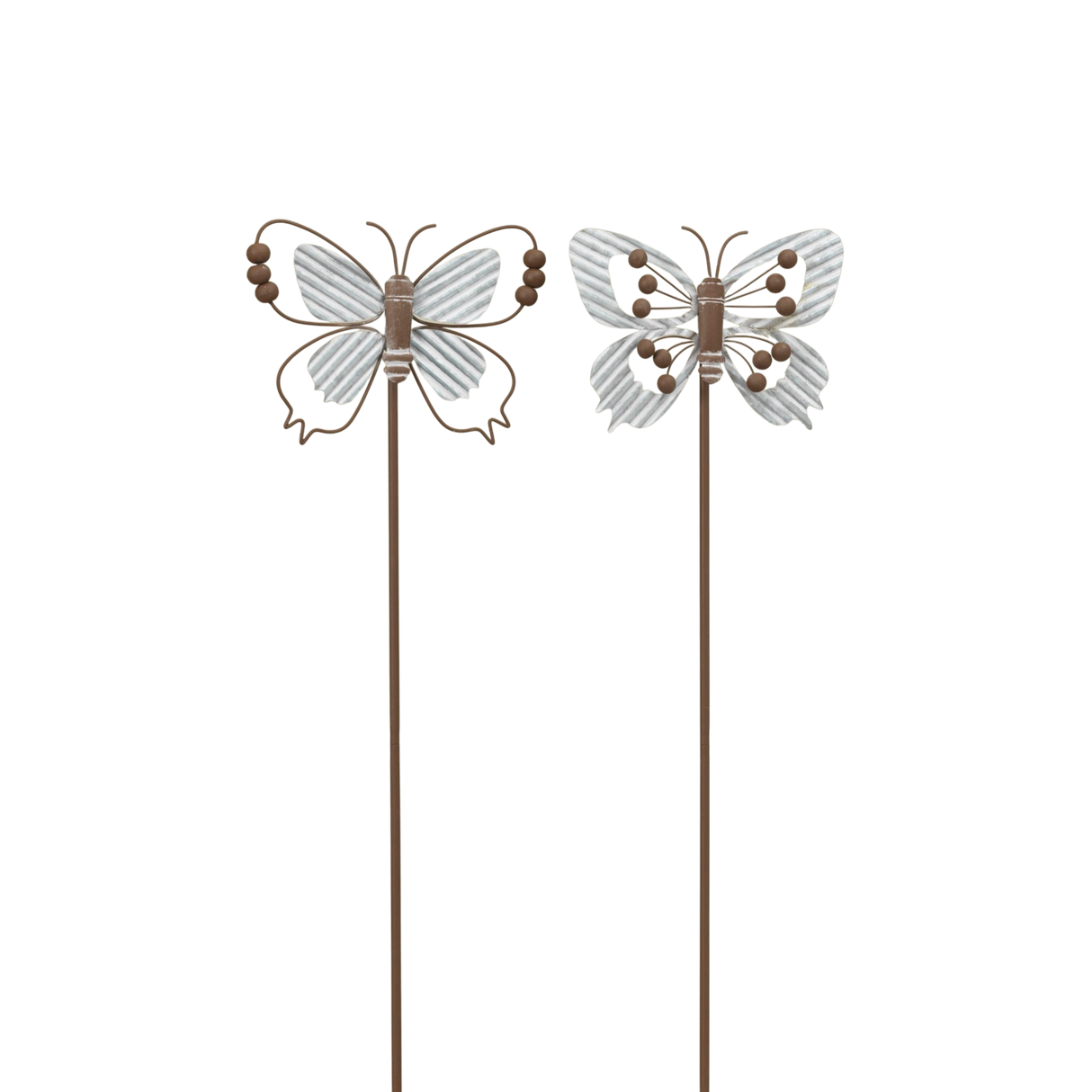 Corrugated Metal Butterfly Garden Stake -