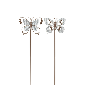 Corrugated Metal Butterfly Garden Stake -