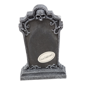Tombstone Charlkboard - Skull