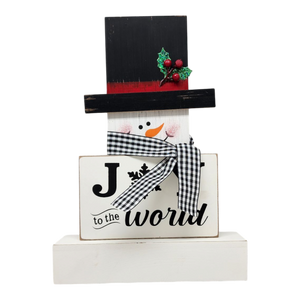 Snowman Block Decor -