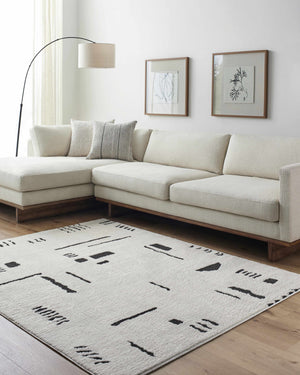 Winda Black & White Area Rug