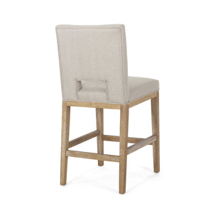 27 Inch Counter Stools, Set of 2, Fabric